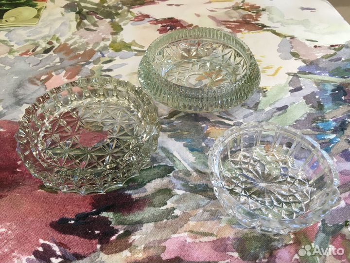 Хрустальная посуда СССР, стеклянная жаропрочная по