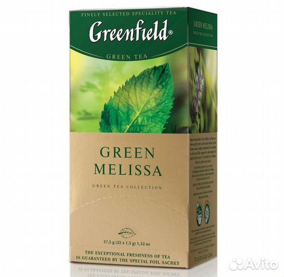 Опт - Чай Greenfield Green Melissa Зелёный 25па