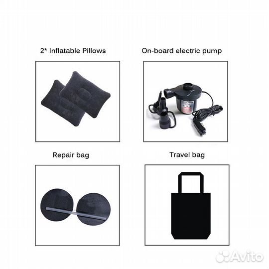Надувной матрас на заднее сиденье авто