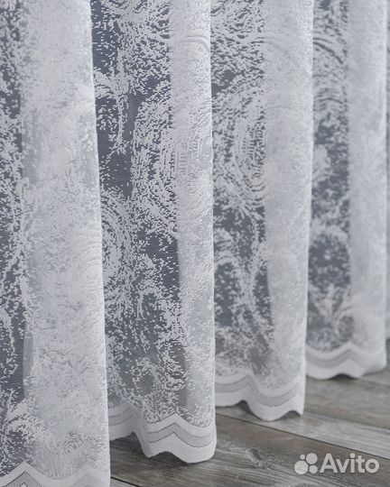 Тюль элиза готовый на окна пошив