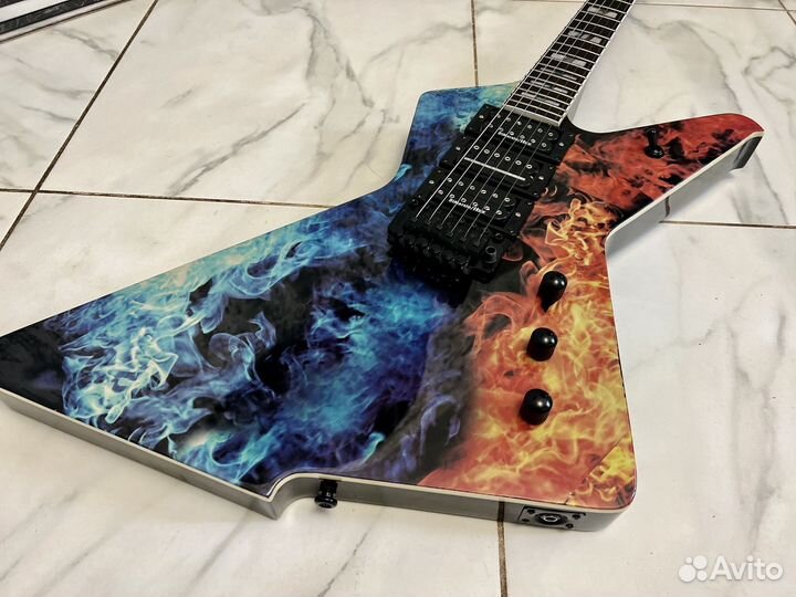 Ibanez Explorer flame & ice Dimarzio set (новая)