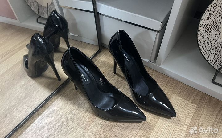Туфли лодочки на шпильке женские лаковые