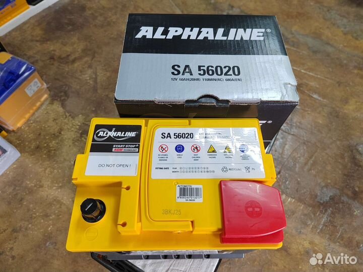 Аккумулятор гелевый AlphaLine AGM 60 Ач обр 680 А