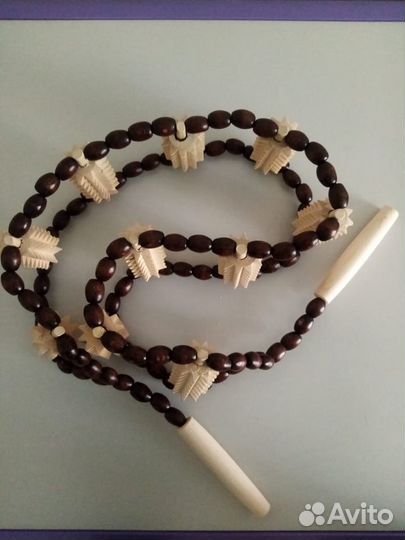 Массажер для спины и шеи деревянный, массажный рол