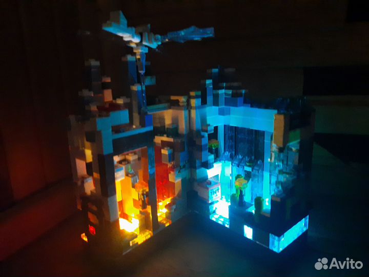 Lego LED-lamp holder