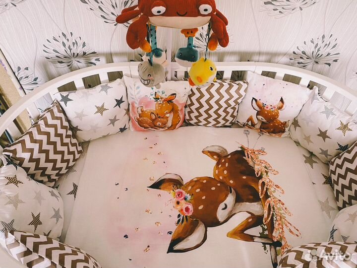 Комплект бортиков с одеялом в кроватку