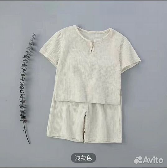 Муслиновый летний костюмчик на мальчика рост 120