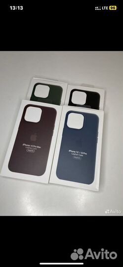 Чехол на iPhone 12-12 про magsafe/leather case