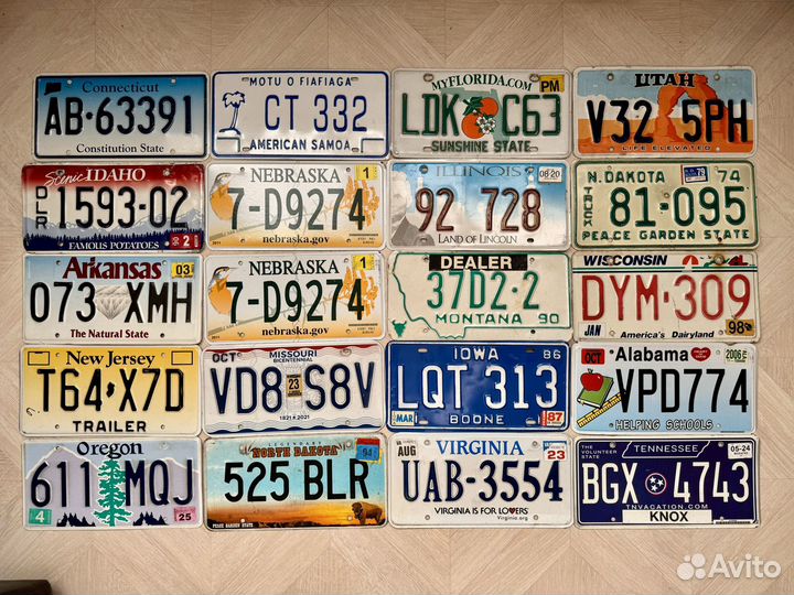 Автомобильный номер США