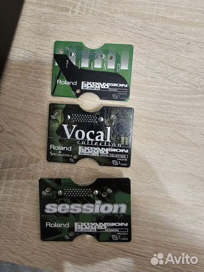 Roland sr-jv карты Piano, Vocal, Session