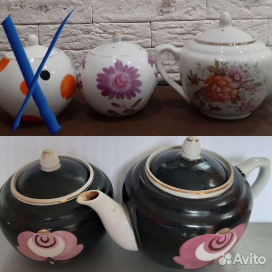 Посуда,Сахарница чайник СССР винтаж