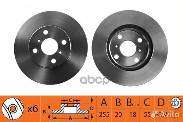 Диск тормозной перед BR21128T SB Nagamochi