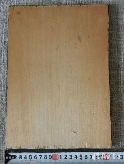 Картина на дереве олени конца 1970-х СССР