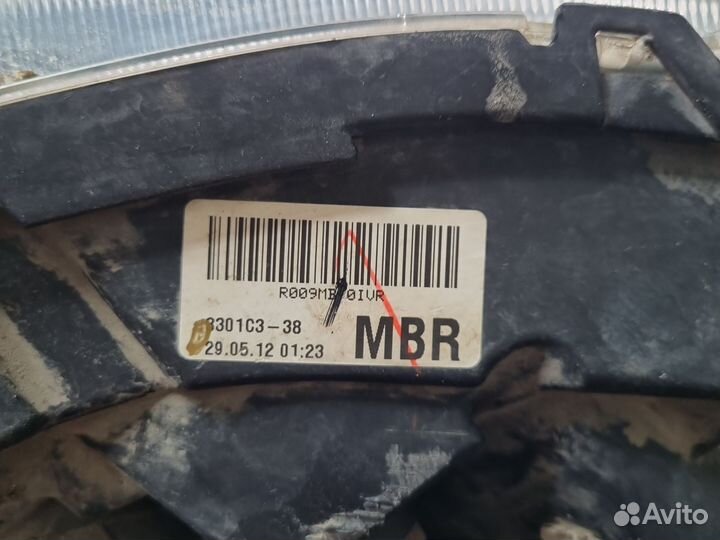 Mitsubishi lancer 10, правая фара