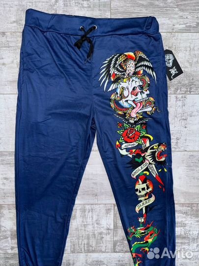 Брюки Ed hardy (США, оригинал, новые, Y2K)