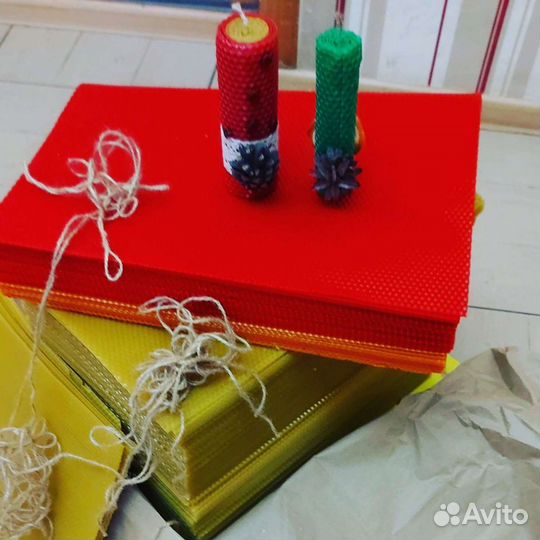 Свечи из натуральной пчелиной вощины