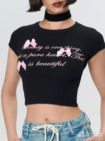 Топ с бантиками