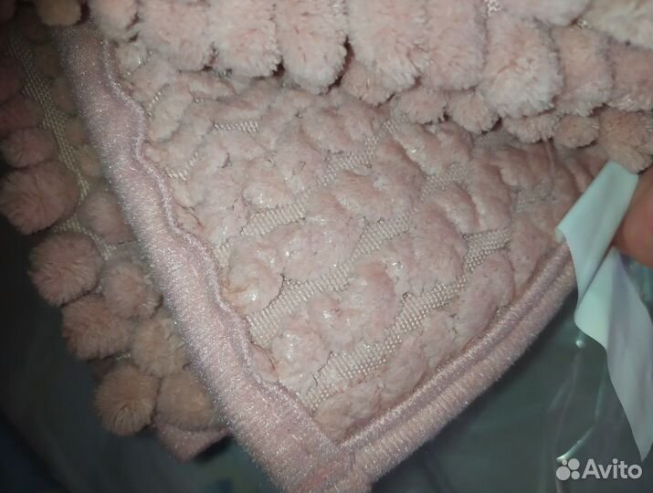 Коврик для ванной, розовый