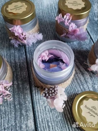 Ароматическая свеча ручной работы