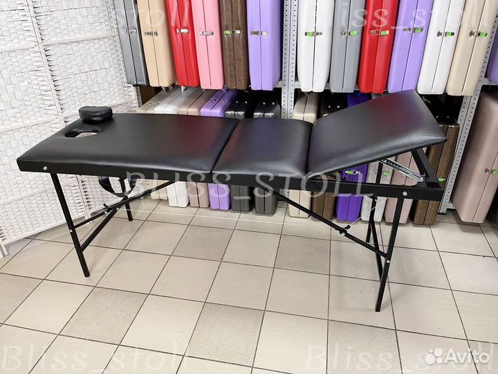 Кушетка с третьей секцией с вырезом для лица