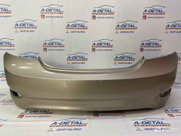 Бампер задний Hyundai Solaris (2011-14) Бежевый