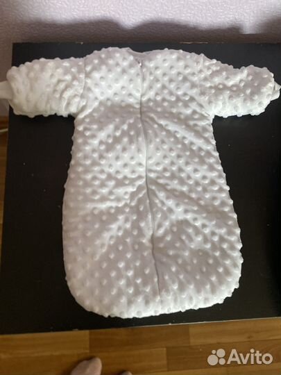 Продам зимний конверт на выписку 50-62 см