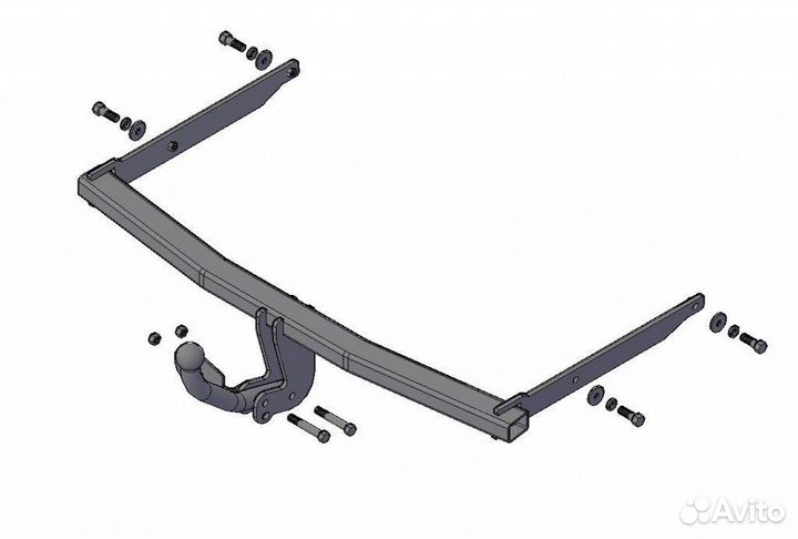 Фаркоп Форд Фокус 3 Седан с 2011г