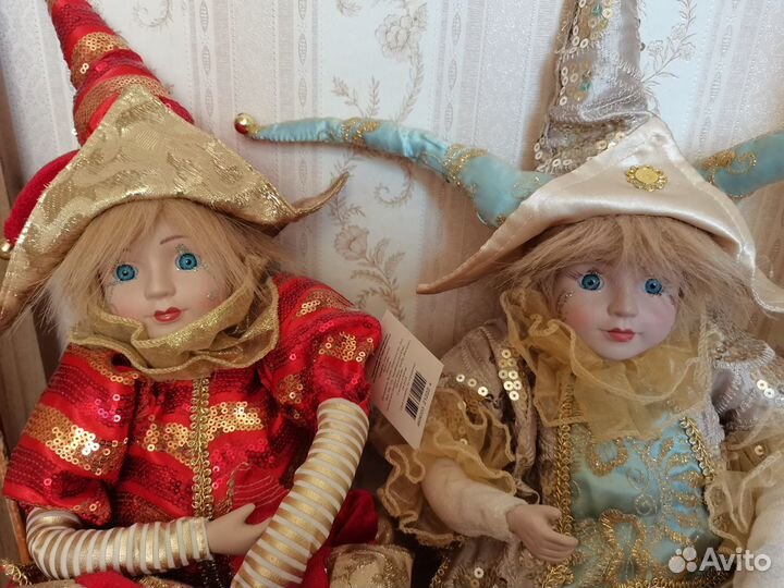 Куклы-клоуны-арлекины