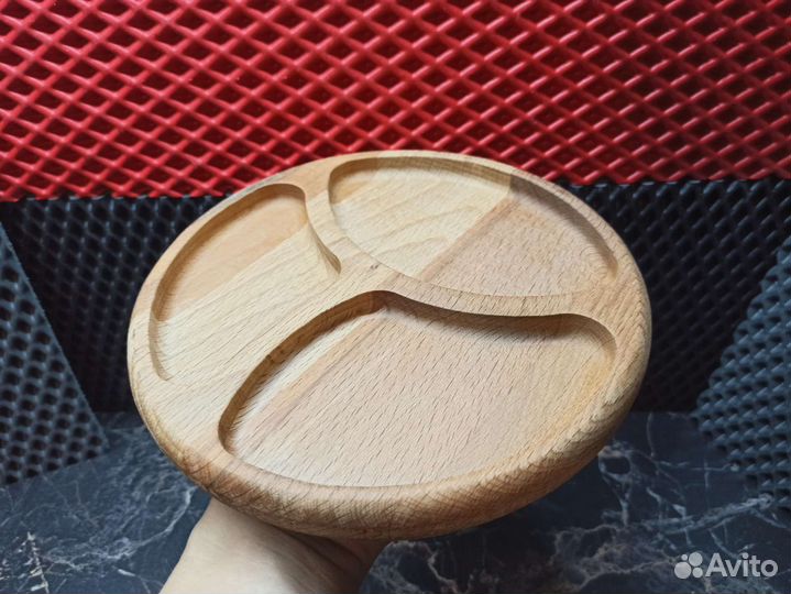 Менажница из дерева, Деревянная тарелка, новая
