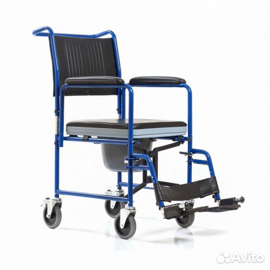 Кресло каталка инвалидная механическое с туалетом