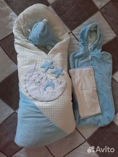 Одеяло на выписку весна-осень