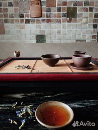 Доска для чайной церемонии Чабань с посудой