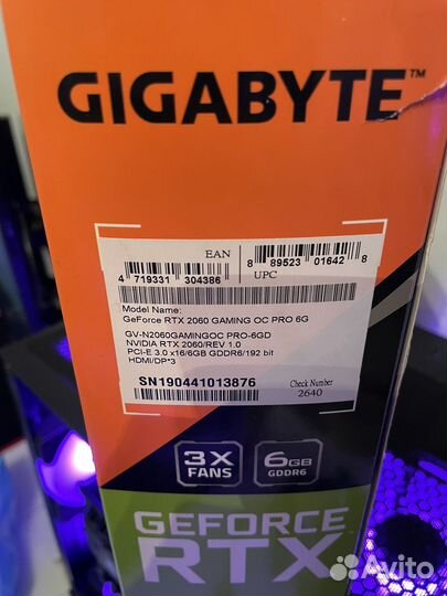 GeForce RTX 2060 gaming OC PRO 6G