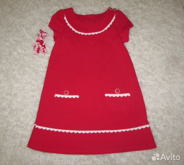 Платье + заколки Gymboree