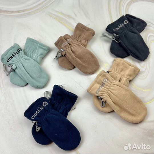 Варежки флисовые crockid