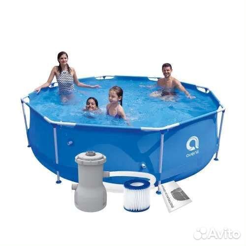 Бассейн каркасный Avenli с фильтр-насосом 366x76см