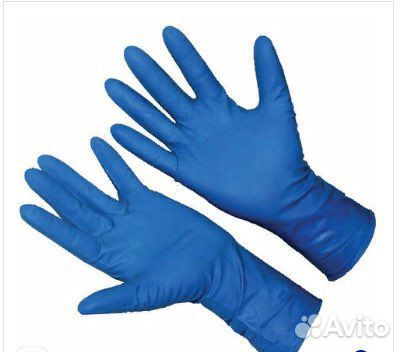 Перчатки латексные прочные. Размер L