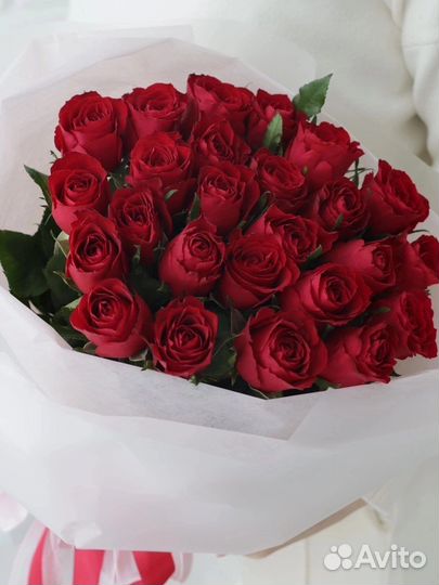 Розы красные.Кения.Букеты из роз