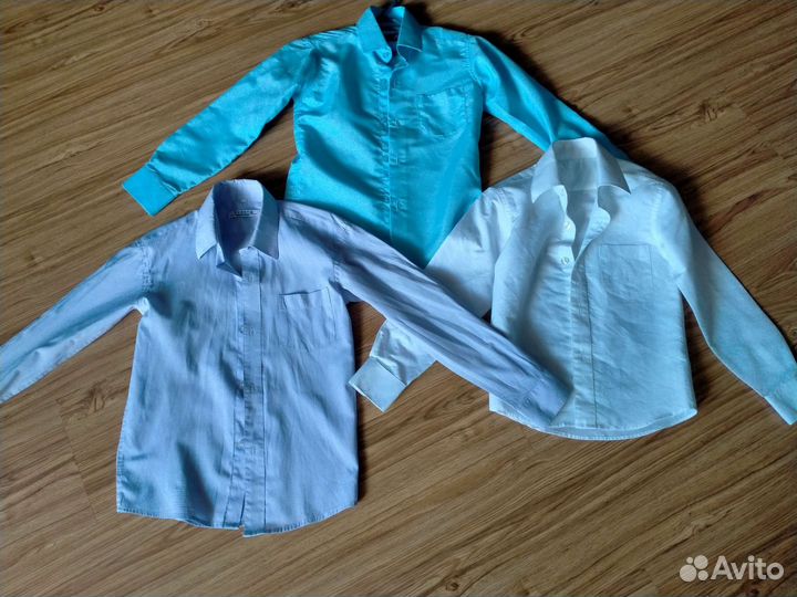 Рубашки школьные для мальчика 122