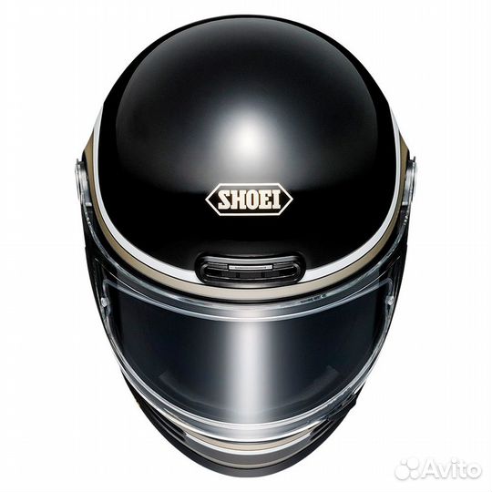 Shoei glamster 06 bivouac (черно-бело-золотой)