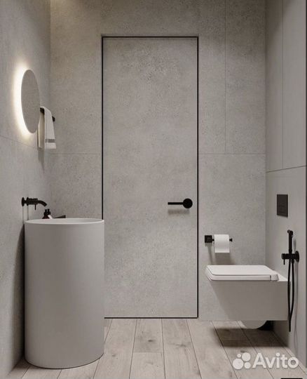 Дверь скрытого монтажа под покраску