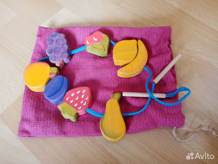 Шнуровка Фрукты Сказки дерева