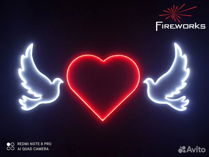 Свадебный салют, хододные фонтаны и фейерверки