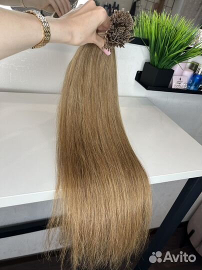 Волосы для наращивания 60 см русые