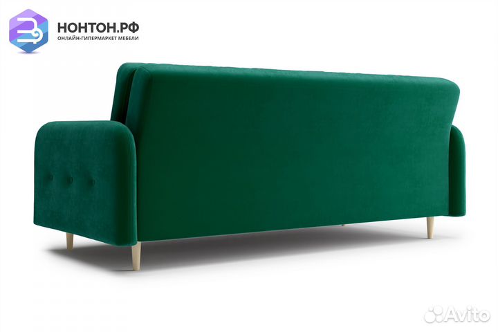 Диван книжка Париж изумрудный