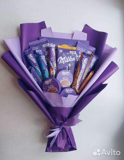 Сладкий букет из конфет