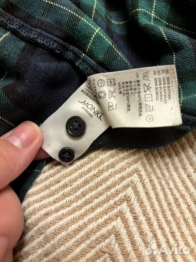 Рубашка в клетку monki m