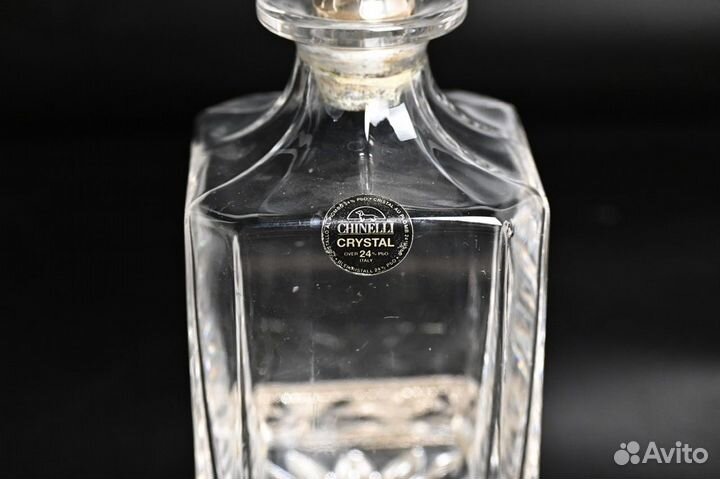 Штоф. Хрусталь/ серебрение. Chinelli Италия