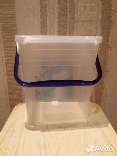 Ведро для стирального порошка с декором на 8 л