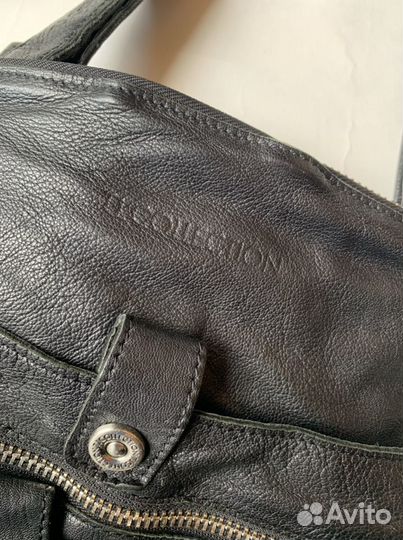 Ecco сумка планшет кожа варёная